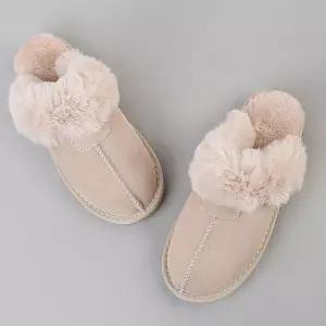 여자 겨울 털블로퍼 슬리퍼 데일리 실내용화 슈즈포근여성 안감로퍼 보온 신발 따뜻한 여성화 부드러운화