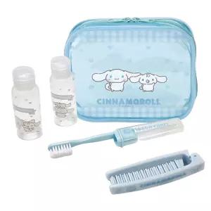 휴대용 칫솔 공병 세트 시나모롤 1P 여행 트래블 키트용파우치 용치 용양치 용질 케이스 학교질 출장 해외