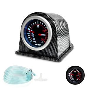 범용 자동차 터보 부스트 진공 프레스 압력 게이지 0 ~ 30 인치 HG LED 조명용 2 52mm 30PSI