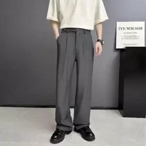 보니따스 바지 하프 남사친 면 캐주얼 여름 통기성 마스크 쿨링 루프 정장 얇은 스트레이트 ADOR2