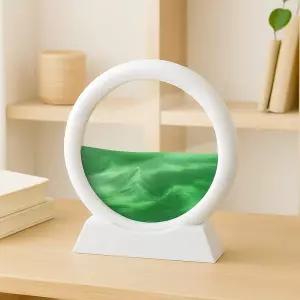 테이블 데코용 샌드 아트 인테리어 모래 액자움직이는멍 그림 오브제 시계 움직이는 슬로우