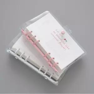 PVC 투명 6공 A6 다이어리 바인더 만년 내지포함다꾸용품 꾸미기 주간계획 속지 6다이어리 교체 데코 일기