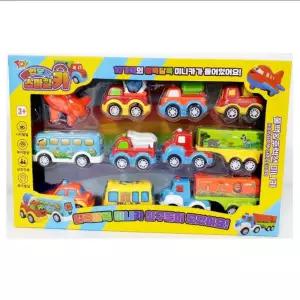 레인보우 스마일카 10종세트 풀백 후렉션미니몬스터 몬카 미니 자동차 작동 어린이 남아선물 조선물 장난감