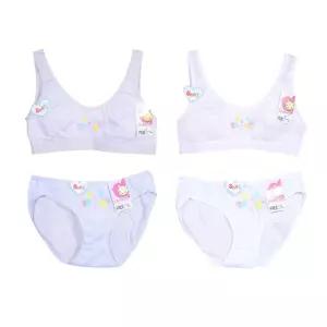 편안한 착용감의 밴드형 1단계 스포츠브라 세트여학생속옷 주니어런닝 쥬니어 1팬티 여아