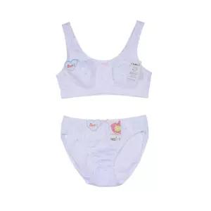 편안한 착용감 밴드형 주니어 1단계 스포츠 브라팬티세트깔끔한속옷 여아런닝 여학생 초등 쾌적한 쥬니어