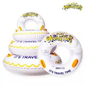 몬스터 튜브-120CM 성인 수영 물놀이 원형 KC인증손잡이 특이한 대형 휴양지용품 계곡 바닷가 안전 어린이