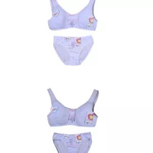 아이들이 좋아하는 고양이 그래픽 주니어 1단계 스포츠브라 세트여학생속옷 런닝 쥬니어 1팬티 여아