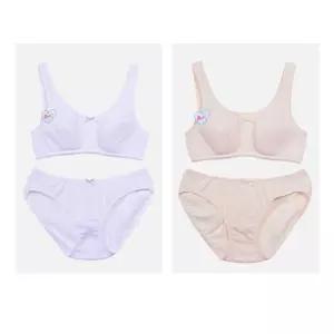 아이들이 좋아하는 패턴 주니어 1단계 스포츠브라 세트여학생속옷 런닝 쥬니어 1팬티 여아