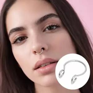 페이크 코 피어싱 코찌 링 뚫지 않는 가짜 코찌링 훼이크 코걸이 코뚜레