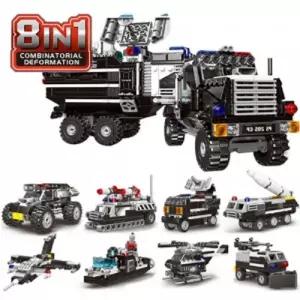 레프리카블럭 CBT111348 경찰특공대 8in1 8SET미니 장난감 블록 놀이용