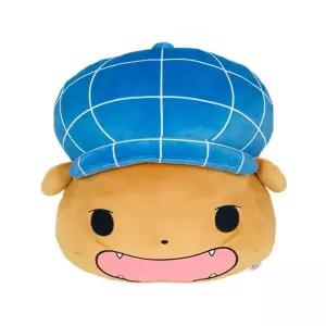 엉덩이탐정 브라운 얼굴쿠션쇼파 장식용 인테리어 귀여운 선물용 캐릭터 등쿠션 소파