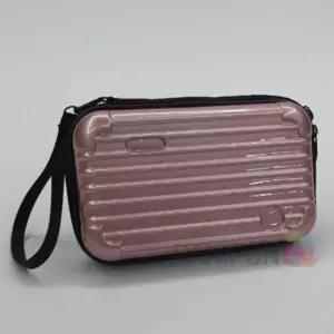 미니하드캐리어파우치 로즈골드 트래블치 작은치 사각치 화장품가방 치메이크업파 PVC치 생리대치 파우치