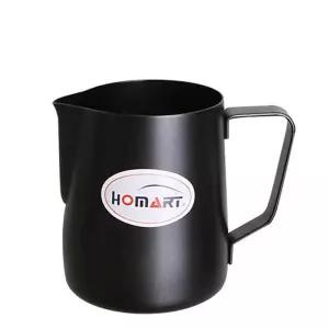테프론스팀피쳐(블랙) 600ml커피도구 바리스타 우유잔 스팀 용잔 주전자 스팀컵 용품