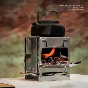 접이식 사각 화로대 휴대용 스텐 난로 롯대 야외용 목난로 로화목 용로대 화로 로대