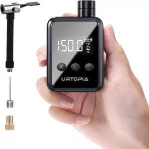 URTOPIA 미니 자전거 타이어 펌프 게이지가 있는 고속 팽창 로드 바이크 전기 오토바이 볼을 위한 프레스타