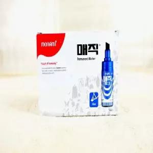 모나미 병매직 12입 파랑유성펜 필기구 매직