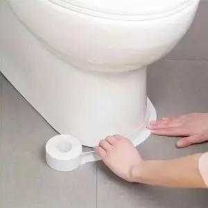 코크 테이프 10.5피트 두께의 필 앤 스틱 방수 씰 - 화장실 욕조 싱크대 주방 조리대 유연한 PVC 스트립