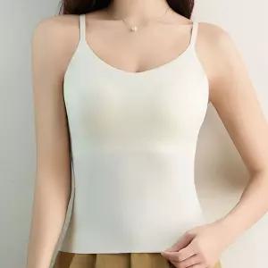 노와이어 일체형 끈나시 노라인 여름 이너여자나시 여성민소매 캐미솔 슬립 런닝 민티 슬리브 레이어드 리