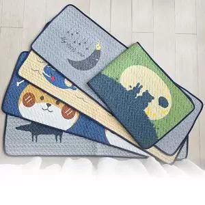 캐릭터 면 롱 발매트 미끄럼방지주방용 귀여운 디자인 인테리어