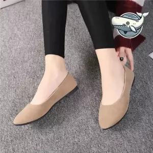 편안한 여성 슬리퍼 플랫슈즈 스웨이드 기본 로퍼 단화 통굽 키높이신발 여성스니커즈