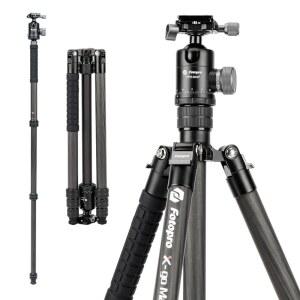 카메라용 포토프로 68인치 탄소 섬유 삼각대 볼 헤드가 있는 컴팩트 여행 퀵 릴리스 플레이트와 휴대용 가방이 탈착식 모노포드 최대 26파운드/12kg 적재 Xgo Max E2