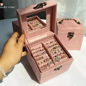 액세서리 보관함 쥬얼리 박스 보석함 목걸이 반지귀걸이정리함 케이스 주함 상자 악세사리 예물함 악세사리