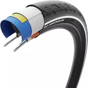 미쉐린 시티 스트리트 로드 타이어 29인치 x2.20 와이어 클린처 Magi-X 컴파운드 강화된 펑크 보호 전천후