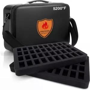 조합 잠금 폼 레이어 80 슬롯 방화 방수 하드 쉘 미니어처 수납 케이스 대형 휴대용 피규어 보관함