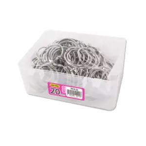 마그피아 실버카드링 20mm (200개입)오피스용품 사무 문서링 다용도링 문구용링 카드링 단어장링 도링 고리