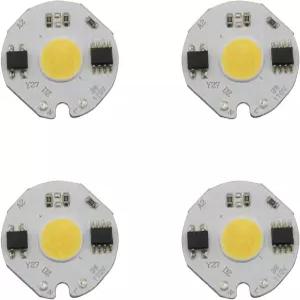 ZCZQC LED 칩 4PCS 110V 3W 화이트 고출력 COB 램프 비드 전구 발광 다이오드