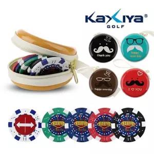 카시야 방향표시 칩 볼마커 케이스세트 (5pcs)스포츠용품 골프볼 필드