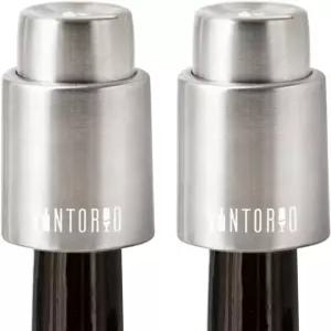 2팩 빈토리오 와인 병 마개 진공 재사용 가능한 보존기 코르크스는 신선함을 유지합니다