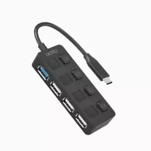 온오프 C타입 USB3.2USB2.0 4포트 허브 HUB-414포트용 네트워크 장비 인터넷연결 스위치