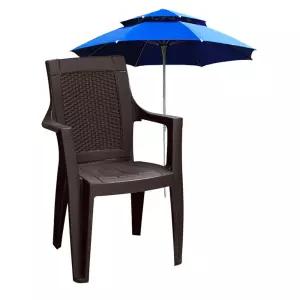 포장마자 야외용 의자 플라스틱 행사 파라솔 편의점캠핑 비치 야테이블 간이 식당 라탄 테라스 업소용 낮은