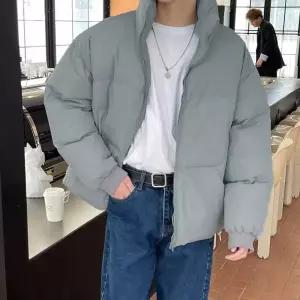 하이넥 베이직 패딩 도톰 크롭기장 남성 데일리 3컬러남자아우터 가을잠바 점퍼 바람막이 후드집업 아노락