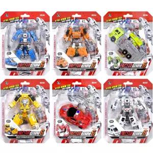 레스큐 합체봇6 (6개)변신로 구조대로 경찰로 구급차 살수자 불도저 헬리콥터 장갑차 단체선물 판촉물 로봇