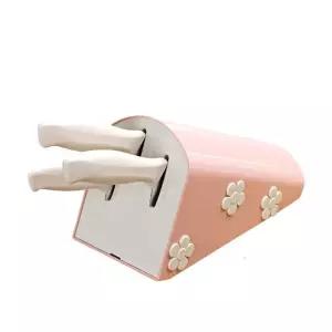 플라워 칼블럭 핑크 꽂이 보관함 세트 저장 수납