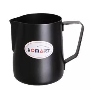 테프론스팀피쳐(블랙) 1000ml커피도구 바리스타 우유잔 스팀 용잔 주전자 스팀컵 용품