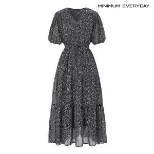 [롯데백화점]미니멈에브리데이/보니스팍스 [미니멈 에브리데이]로맨틱 플로럴 브이넥 반팔 원피스 (EC2OW01