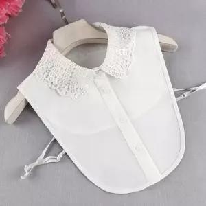 펀칭 패턴 레이어드 넥케이프 페이크 카라 이너셔츠 넥케이프 이너카라 레이어드카라