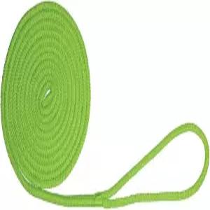 익스트림 맥스 3006.2427 보트텍터 더블 브레이드 나일론 도크 라인 - 3/8인치 x 15인치 네온 그린