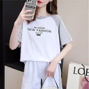 여자 여름 트레이닝 상하세트옷 반팔티 반바지 여성 트레이닝복 운동 반팔