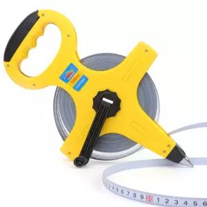 공업용 팬텀 스틸 줄자 100M측정용 측정용 용줄자 손잡이 공구용