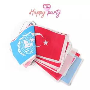 해피파티 행사 개업식 운동회 만국기 비닐 (5개입) 다용도 운동장 세계 체육대회 학교