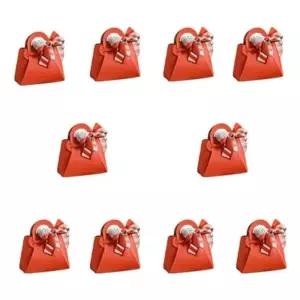 미니선물 포장 박스 10개입 PU 고급답례품 백가죽가방 구디백 상자 세트 행사 결혼식 돌잔치 용품 캔디 과