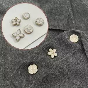 자석 매너 단추 브로치 화이트 믹스 세트 5종 CZO8+9xvb