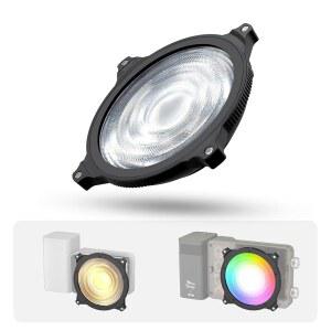 ZHIYUN 미니 렌즈 리플렉터ZY 마운트 조정 가능한 조명 수정기 5배 밝기 부스트 X100Bi 컬러 CX100 X60 연속 출력 조명용 사진 비디오 도구 전용 99g