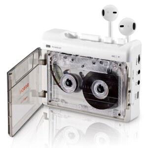 휴대용 레트로 레코딩 가능 카세트 플레이어 이어폰 잭이 있는 빈티지 녹음기 오디오 배터리 작동 또는 AC POWER LOGIC 테이프