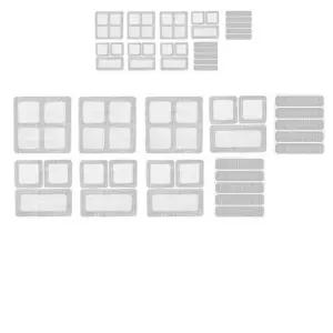 잘라 사용하는 다양한 크기 방충망 수리 스티커 18장보수망 모기보 시트 테이프 붙이는 물구멍