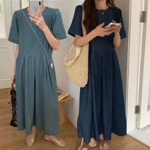 LDN-20250145데님패션 원피스 A라인 청원 반팔